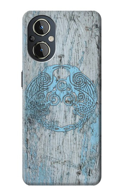 W3829 Huginn And Muninn Twin Ravens Norse Hard Case and Leather Flip Case For OnePlus Nord N20 5G