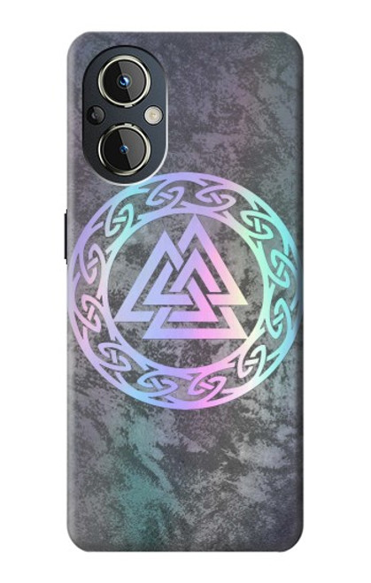 W3833 Valknut Odin Wotans Knot Hrungnir Heart Hard Case and Leather Flip Case For OnePlus Nord N20 5G