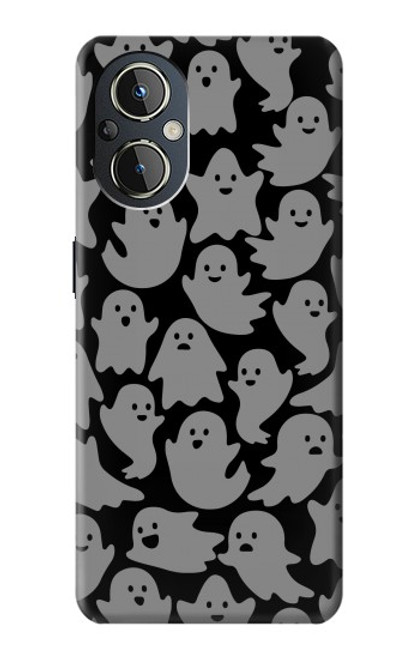 W3835 Cute Ghost Pattern Hard Case and Leather Flip Case For OnePlus Nord N20 5G