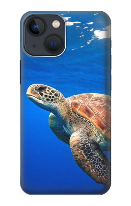 W3898 Sea Turtle Hard Case and Leather Flip Case For iPhone 13