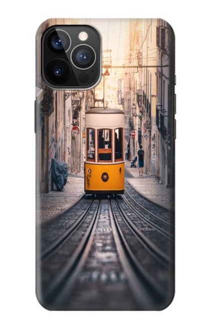 W3867 Trams in Lisbon Hard Case and Leather Flip Case For iPhone 12, iPhone 12 Pro