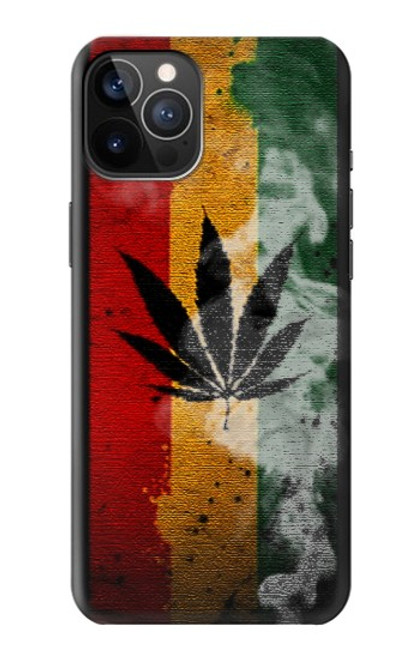 W3890 Reggae Rasta Flag Smoke Hard Case and Leather Flip Case For iPhone 12, iPhone 12 Pro