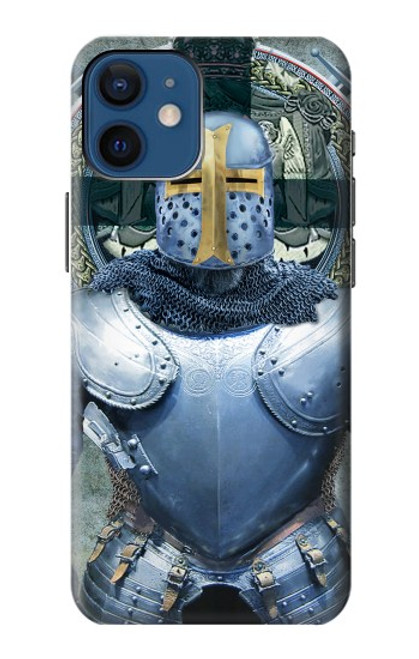 W3864 Medieval Templar Heavy Armor Knight Hard Case and Leather Flip Case For iPhone 12 mini