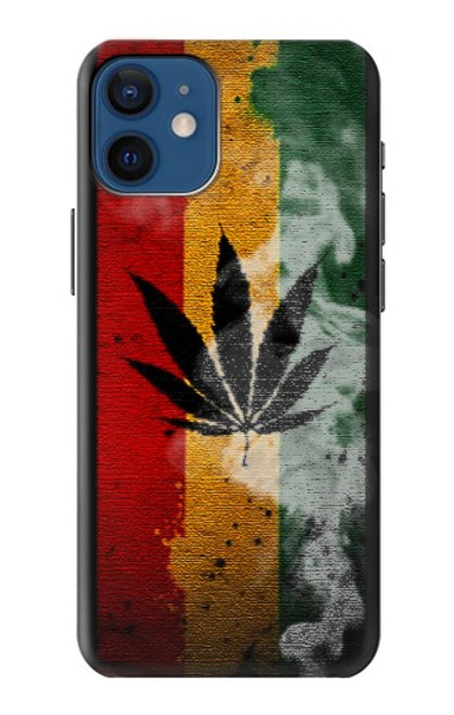 W3890 Reggae Rasta Flag Smoke Hard Case and Leather Flip Case For iPhone 12 mini