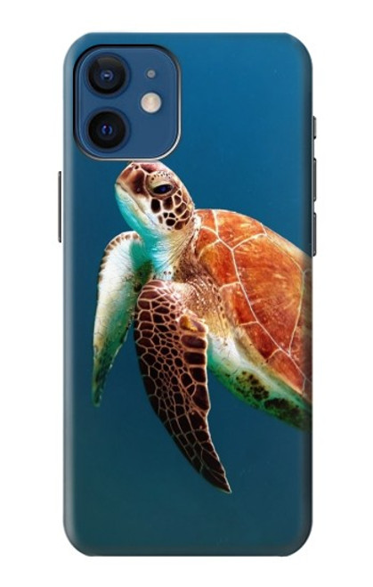 W3899 Sea Turtle Hard Case and Leather Flip Case For iPhone 12 mini