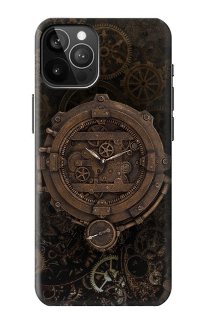 W3902 Steampunk Clock Gear Hard Case and Leather Flip Case For iPhone 12 Pro Max