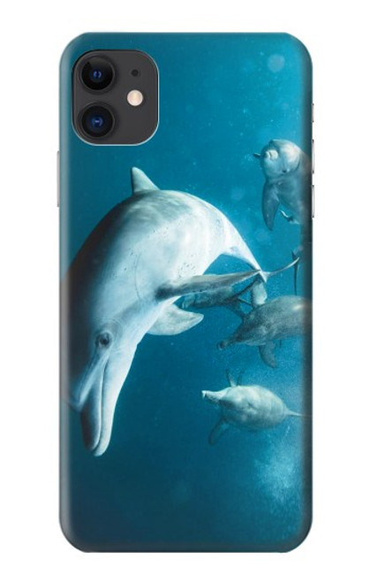 W3878 Dolphin Hard Case and Leather Flip Case For iPhone 11