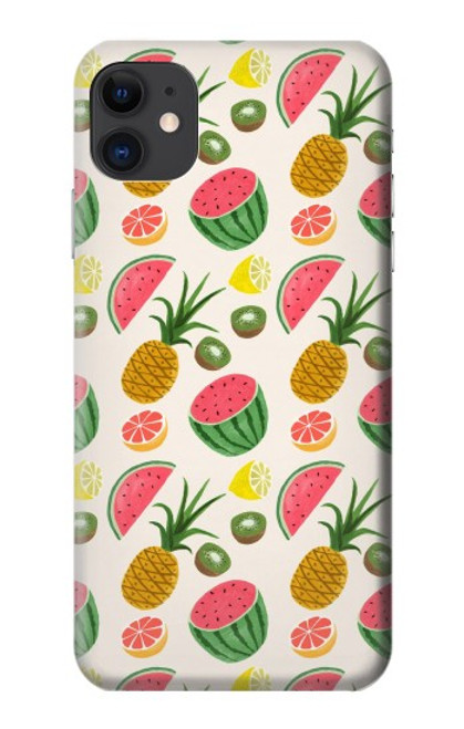 W3883 Fruit Pattern Hard Case and Leather Flip Case For iPhone 11