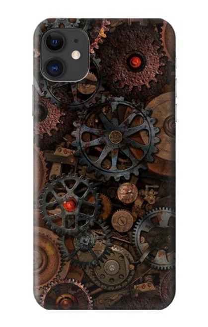 W3884 Steampunk Mechanical Gears Hard Case and Leather Flip Case For iPhone 11