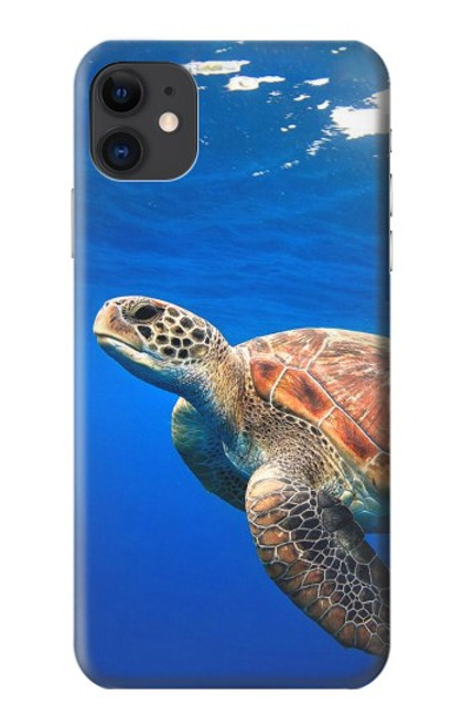 W3898 Sea Turtle Hard Case and Leather Flip Case For iPhone 11