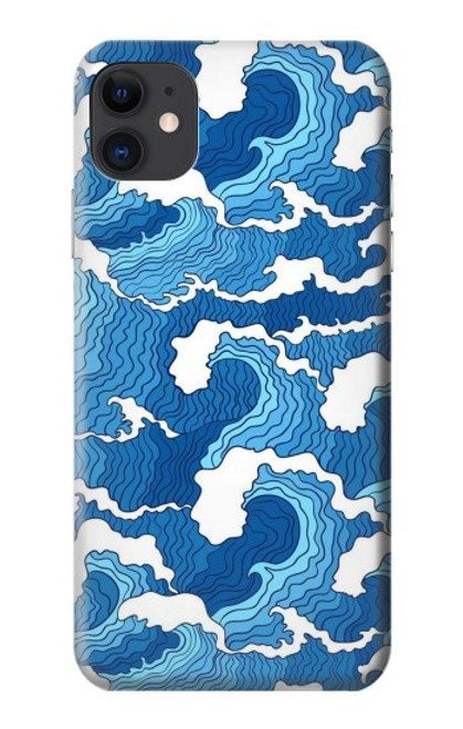 W3901 Aesthetic Storm Ocean Waves Hard Case and Leather Flip Case For iPhone 11