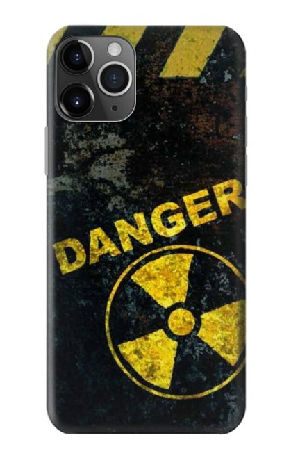 W3891 Nuclear Hazard Danger Hard Case and Leather Flip Case For iPhone 11 Pro