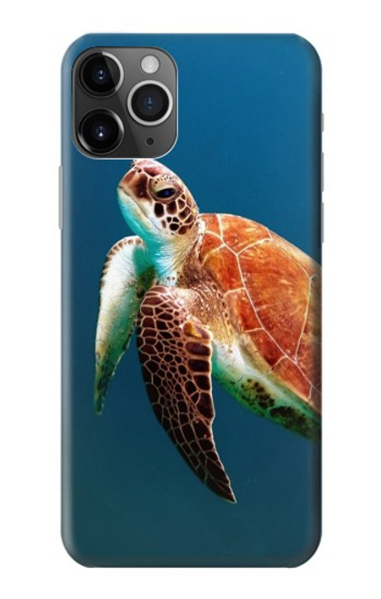 W3899 Sea Turtle Hard Case and Leather Flip Case For iPhone 11 Pro