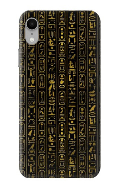 W3869 Ancient Egyptian Hieroglyphic Hard Case and Leather Flip Case For iPhone XR