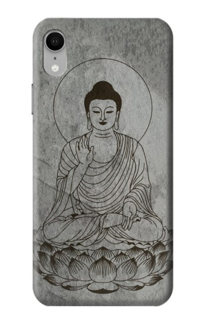 W3873 Buddha Line Art Hard Case and Leather Flip Case For iPhone XR