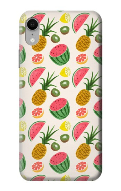 W3883 Fruit Pattern Hard Case and Leather Flip Case For iPhone XR