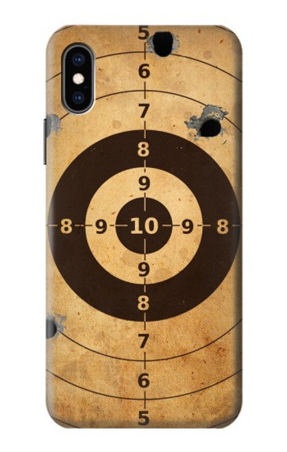 W3894 Paper Gun Shooting Target Hard Case and Leather Flip Case For iPhone X, iPhone XS