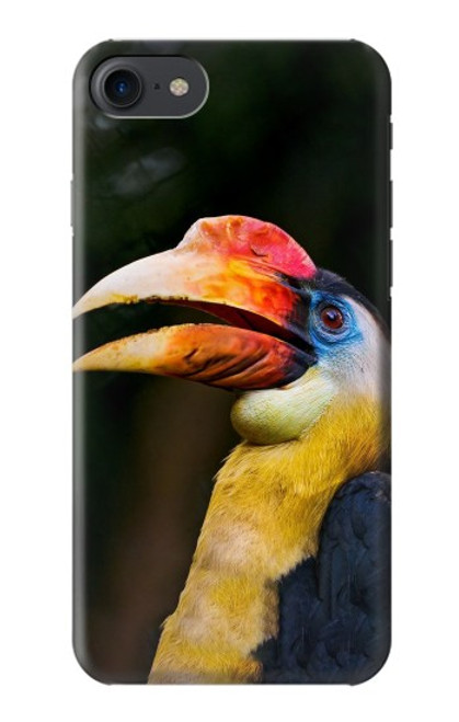W3876 Colorful Hornbill Hard Case and Leather Flip Case For iPhone 7, iPhone 8, iPhone SE (2020) (2022)