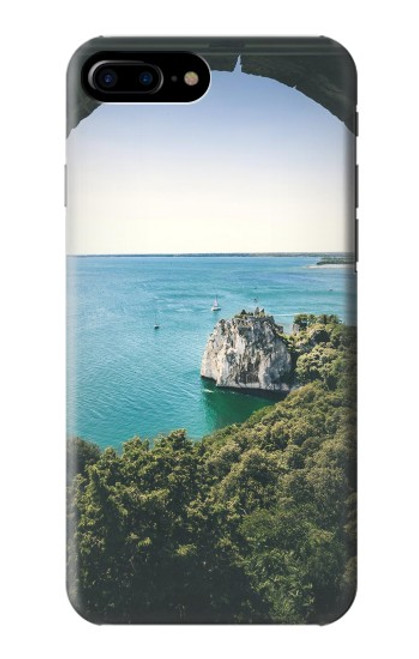 W3865 Europe Duino Beach Italy Hard Case and Leather Flip Case For iPhone 7 Plus, iPhone 8 Plus