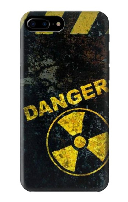 W3891 Nuclear Hazard Danger Hard Case and Leather Flip Case For iPhone 7 Plus, iPhone 8 Plus
