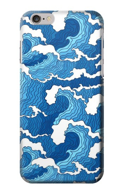 W3901 Aesthetic Storm Ocean Waves Hard Case and Leather Flip Case For iPhone 6 6S
