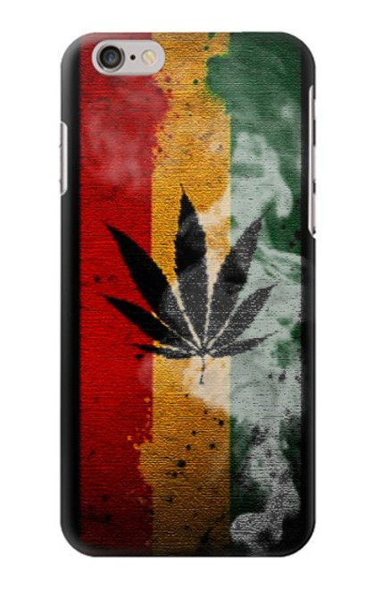 W3890 Reggae Rasta Flag Smoke Hard Case and Leather Flip Case For iPhone 6 Plus, iPhone 6s Plus