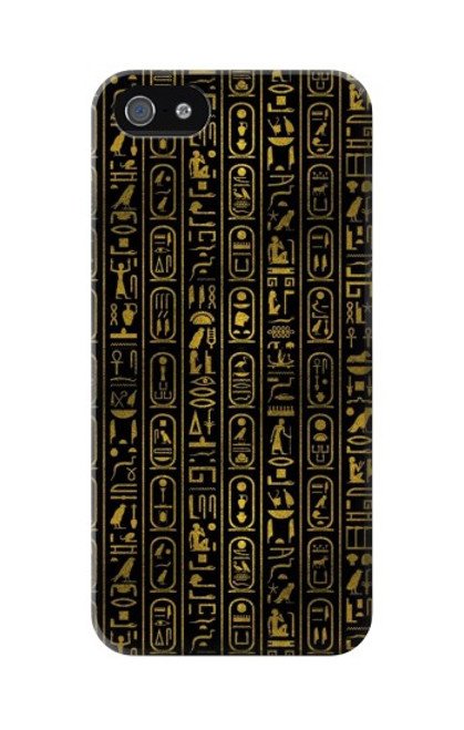 W3869 Ancient Egyptian Hieroglyphic Hard Case and Leather Flip Case For iPhone 5 5S SE