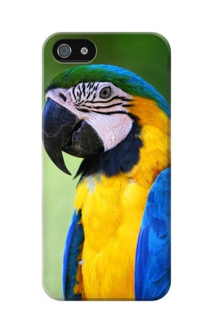 W3888 Macaw Face Bird Hard Case and Leather Flip Case For iPhone 5 5S SE