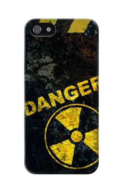 W3891 Nuclear Hazard Danger Hard Case and Leather Flip Case For iPhone 5 5S SE