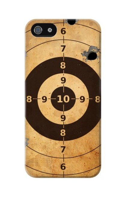 W3894 Paper Gun Shooting Target Hard Case and Leather Flip Case For iPhone 5 5S SE