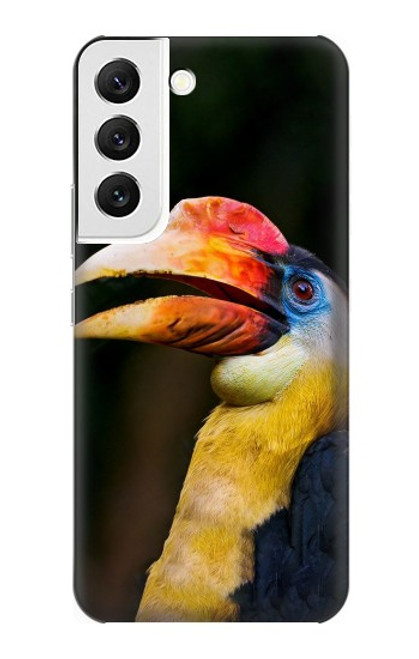 W3876 Colorful Hornbill Hard Case and Leather Flip Case For Samsung Galaxy S22