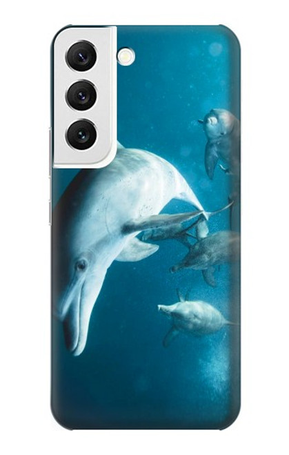 W3878 Dolphin Hard Case and Leather Flip Case For Samsung Galaxy S22