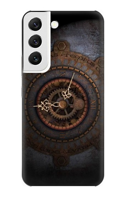 W3908 Vintage Clock Hard Case and Leather Flip Case For Samsung Galaxy S22