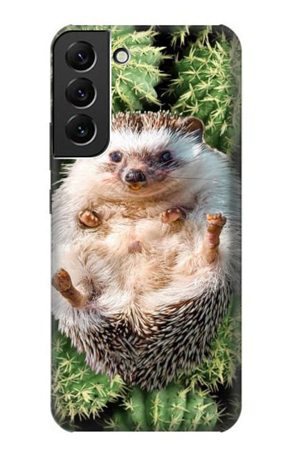 W3863 Pygmy Hedgehog Dwarf Hedgehog Paint Hard Case and Leather Flip Case For Samsung Galaxy S22 Plus