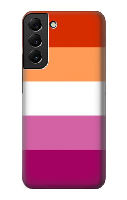 W3887 Lesbian Pride Flag Hard Case and Leather Flip Case For Samsung Galaxy S22 Plus