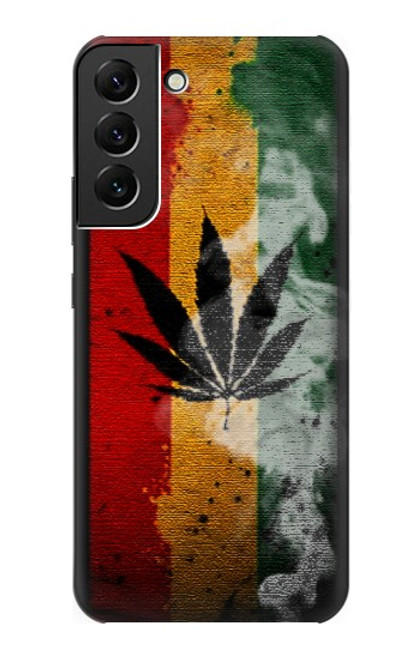 W3890 Reggae Rasta Flag Smoke Hard Case and Leather Flip Case For Samsung Galaxy S22 Plus