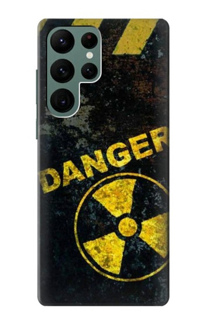 W3891 Nuclear Hazard Danger Hard Case and Leather Flip Case For Samsung Galaxy S22 Ultra