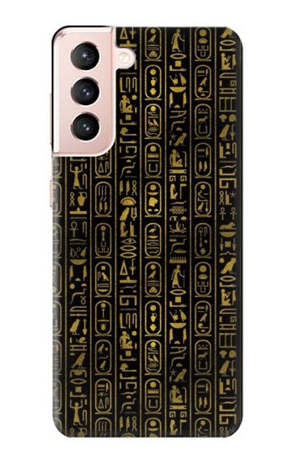 W3869 Ancient Egyptian Hieroglyphic Hard Case and Leather Flip Case For Samsung Galaxy S21 5G