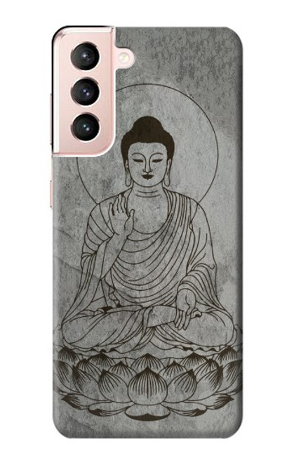 W3873 Buddha Line Art Hard Case and Leather Flip Case For Samsung Galaxy S21 5G