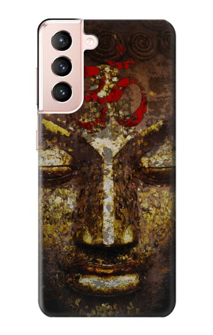 W3874 Buddha Face Ohm Symbol Hard Case and Leather Flip Case For Samsung Galaxy S21 5G