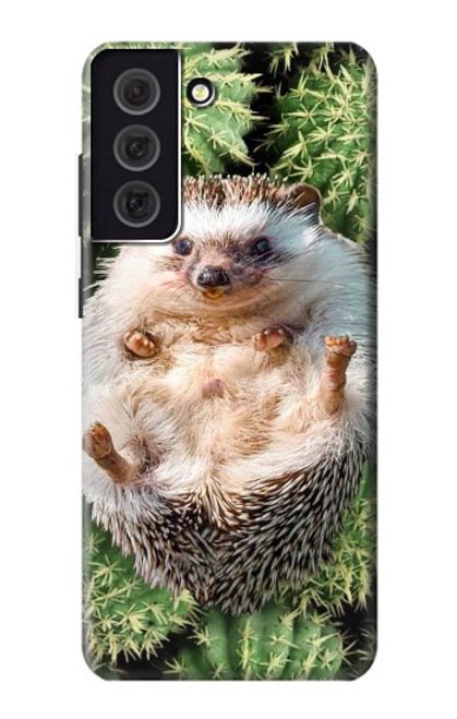 W3863 Pygmy Hedgehog Dwarf Hedgehog Paint Hard Case and Leather Flip Case For Samsung Galaxy S21 FE 5G
