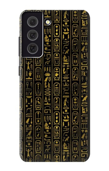 W3869 Ancient Egyptian Hieroglyphic Hard Case and Leather Flip Case For Samsung Galaxy S21 FE 5G