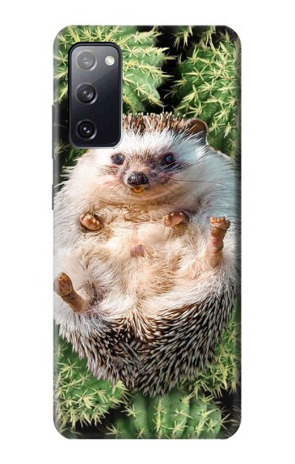 W3863 Pygmy Hedgehog Dwarf Hedgehog Paint Hard Case and Leather Flip Case For Samsung Galaxy S20 FE