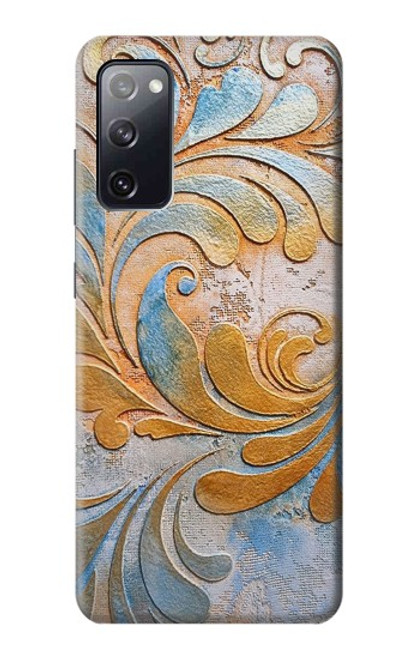 W3875 Canvas Vintage Rugs Hard Case and Leather Flip Case For Samsung Galaxy S20 FE
