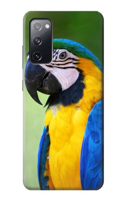 W3888 Macaw Face Bird Hard Case and Leather Flip Case For Samsung Galaxy S20 FE