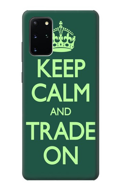 W3862 Keep Calm and Trade On Hard Case and Leather Flip Case For Samsung Galaxy S20 Plus, Galaxy S20+