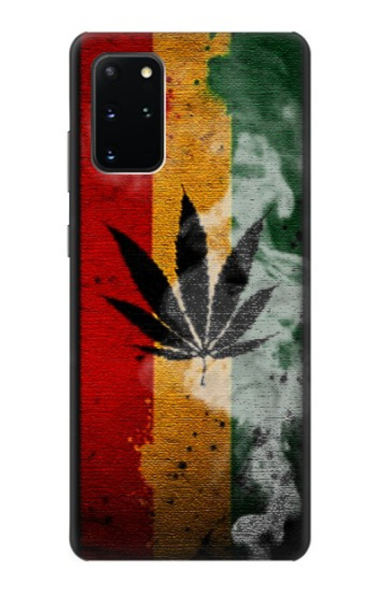 W3890 Reggae Rasta Flag Smoke Hard Case and Leather Flip Case For Samsung Galaxy S20 Plus, Galaxy S20+