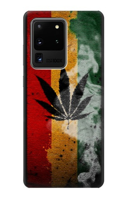 W3890 Reggae Rasta Flag Smoke Hard Case and Leather Flip Case For Samsung Galaxy S20 Ultra