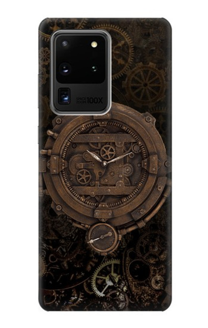 W3902 Steampunk Clock Gear Hard Case and Leather Flip Case For Samsung Galaxy S20 Ultra