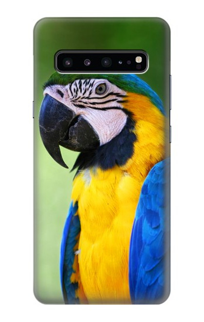 W3888 Macaw Face Bird Hard Case and Leather Flip Case For Samsung Galaxy S10 5G